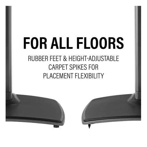 Sanus Height-Adjustable Speaker Stand For Sonos Era 100 - Black (WSSE1A1B2) 9 Sanus Height-Adjustable Speaker Stand For Sonos Era 100 - Black (WSSE1A1B2) - Image 7
