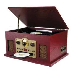 Proscan Nostalgia Bluetooth 6-In-1 Turntable Radio - Wood Finish (PRCD838BT) -Home Appliance Store a370e50b3f39d39285a2de957239d2d2ce58ca1863d9a87a7c0c49ffd694f4da