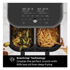 Instant Vortex Plus Dual Basket Air Fryer With ClearCook 8QT - Black (140-3090-02) -Home Appliance Store a6e4a22030b03b3ee42681b561d71451723bdb5216f4cda8910584229ac013a0