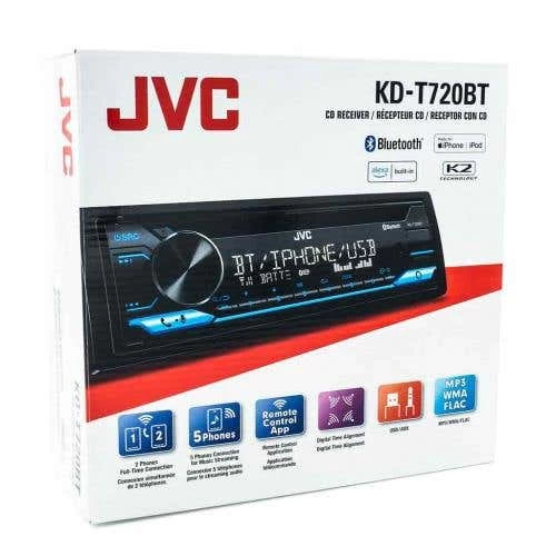 JVC Single Din CD, Bluetooth And USB In-Dash Receiver With Alexa Voice Assistant Compatibility (KDT720BT) 7 JVC Single Din CD, Bluetooth And USB In-Dash Receiver With Alexa Voice Assistant Compatibility (KDT720BT) - Image 5