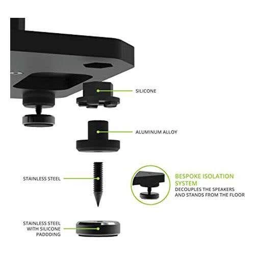 Kanto SX26 26" Tall Fillable Speaker Stands With Isolation Feet - Pair, Black (KASX26) 6 Kanto SX26 26" Tall Fillable Speaker Stands With Isolation Feet - Pair, Black (KASX26) - Image 4