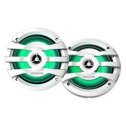 Kenwood 6.5" 2-Way LED Marine Speakers With Illumination - Pair (KFC1673MRWL)