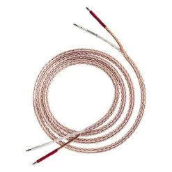 Kimber Kable 12TC 2.5M Speaker Cable - White+Clear - Pair (12TC-2.5M-SBAN-SBAN)