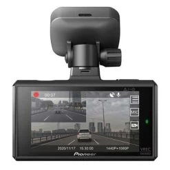 Pioneer VRECDH300D 2-Channel Dual Recording 1440p WQHD Dash Camera System With Front And Rear Cameras (VRECDH300D)