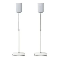 Sanus Height-Adjustable Speaker Stand For Sonos Era 100 - Pair - White (WSSE1A2W2)