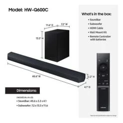 Samsung Q Series 3.1.2 Ch. Dolby Atmos Soundbar (HWQ600C) -Home Appliance Store c1ccdc5880ce45ec2986848007291331d856b5e216e32944cef657f202eec5ec