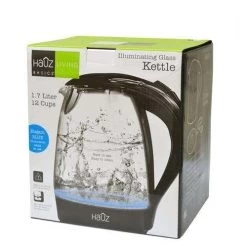 Hauz 1.7L Cordless Kettle With Illuminating Blue LED Glass - Black (AKL4455) 7 Hauz 1.7L Cordless Kettle With Illuminating Blue LED Glass - Black (AKL4455) -Home Appliance Store c2846214c40093ca43509517807668fde591844b9b9662b217f6ad7af91c11e0