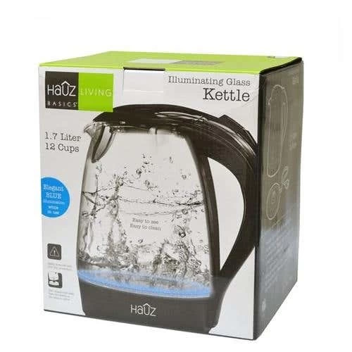 Hauz 1.7L Cordless Kettle With Illuminating Blue LED Glass - Black (AKL4455) 5 Hauz 1.7L Cordless Kettle With Illuminating Blue LED Glass - Black (AKL4455) - Image 3