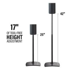 Sanus Height-Adjustable Speaker Stand For Sonos Era 100 - Black (WSSE1A1B2) 12 Sanus Height-Adjustable Speaker Stand For Sonos Era 100 - Black (WSSE1A1B2) -Home Appliance Store c2d7ed7814188824f4acc96afa4ac6e82e15fe8584b7a92127937d10c2e8fbc3