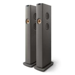 KEF LS60 Wireless - Active Streaming Audio System - Titanium Grey (Pair) (LS60WIRELESS-GREY)