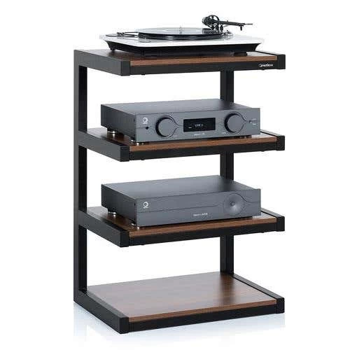 Norstone ESSE Hi-Fi Rack 4 Walnut Shelves (NORESSHFWL) 4 Norstone ESSE Hi-Fi Rack 4 Walnut Shelves (NORESSHFWL) - Image 2