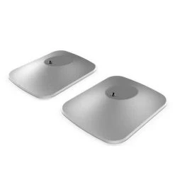 Kef LSX P1 Desk Pad (Silver, Pair) (P1DESKPAD-SILVER)