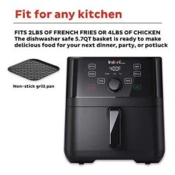 Instant Vortex 5.7Qt Air Fryer (140-3082-01) 13 Instant Vortex 5.7Qt Air Fryer (140-3082-01) -Home Appliance Store de21ac66f51160c7c38aafd6e98c08bbded566059f0eb0c25f857446a0f0b5e0