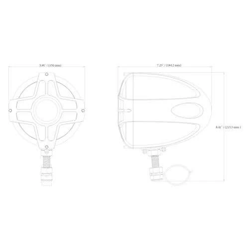 BOSS 4" Full Range 1000 Watts Max With Bluetooth And Aux Input All Terrain Amplified Speaker System - Pair (BSMC750B) 8 BOSS 4" Full Range 1000 Watts Max With Bluetooth And Aux Input All Terrain Amplified Speaker System - Pair (BSMC750B) - Image 6