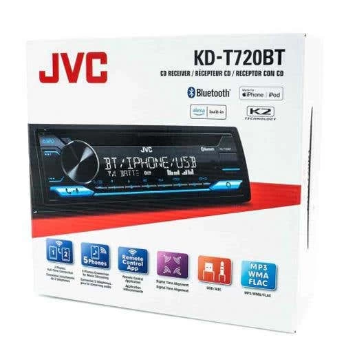 JVC Single Din CD, Bluetooth And USB In-Dash Receiver With Alexa Voice Assistant Compatibility (KDT720BT) 8 JVC Single Din CD, Bluetooth And USB In-Dash Receiver With Alexa Voice Assistant Compatibility (KDT720BT) - Image 6