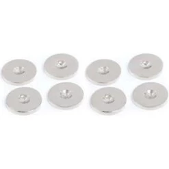 Kef Steel Floor Protector Discs - Set Of 8 - Chrome (GFS-FPS)