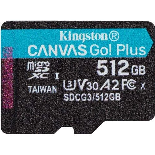 Kingston Canvas Go! Plus MicroSD Card - 512GB (SDCG3/512GBCR) 3 Kingston Canvas Go! Plus MicroSD Card - 512GB (SDCG3/512GBCR)