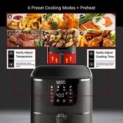 Ultima Cosa Presto Luxe Plus 5L Air Fryer With 6 Presets - Black (TXGS5T1BLACK) -Home Appliance Store f5667e4c384a7339e50d54b51a955ed5931cdebdeabdca78894abfda1eb148f5