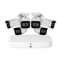 Lorex Fusion 4K 16-Camera Capable (8 Wired + 8 Fusion Wi-Fi) 2TB NVR System With 6 Bullet Cameras (N847A62-8CA6)