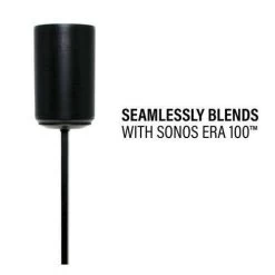 Sanus Height-Adjustable Speaker Stand For Sonos Era 100 - Pair - Black (WSSE1A2B2) -Home Appliance Store f7e760b5b0f3003e5a22ecdbb77b172106a726633da2084ed8df4701738e88fe