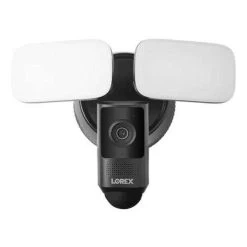 Lorex 2K Wired Floodlight Security Camera - Black (W452ASDB-F)