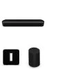 Sonos Beam Gen 2 TV Soundbar-Black + Sonos Sub Gen 3 Subwoofer-Black + (2) Sonos Era 100 Speakers Black (PKG005722)