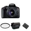 Canon® Canon EOS Rebel T7 + Kenko 58mm MC Protector Slim Lens Filter + Canon Mini Messenger Bag + Canon LP-E10 Battery Pack (PKG90056) 2 Canon® Canon EOS Rebel T7 + Kenko 58mm MC Protector Slim Lens Filter + Canon Mini Messenger Bag + Canon LP-E10 Battery Pack (PKG90056) -Home Appliance Store pkg90056