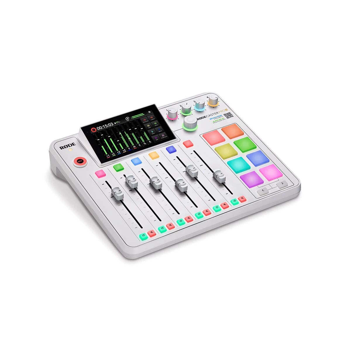 Rode RODECaster Pro II Integrated Audio Production Studio - White (RODECASTERPROIIW) 3 Rode RODECaster Pro II Integrated Audio Production Studio - White (RODECASTERPROIIW)